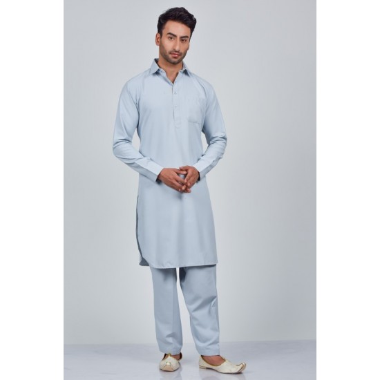 Light Grey Pakistani Mens Shalwar Kameez