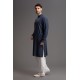 Elegant Blue White  Mens Salwar Kameez Outfit