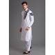 WHITE COMFORTABLE AND STYLISH PAKISTANI EID KURTA SALWAR 