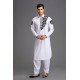 WHITE COMFORTABLE AND STYLISH PAKISTANI EID KURTA SALWAR 
