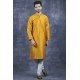 Mustard Indian Men Kurta Wedding Mayoun Kurta