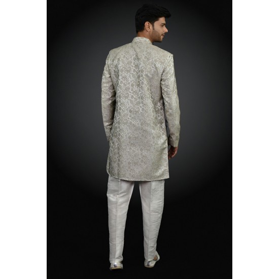 Gold Indian Prince Coat Suit Ethnic Wedding Menswear Dress