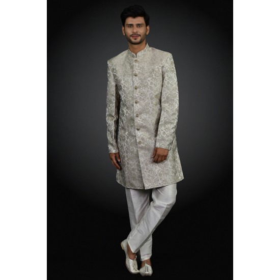 Gold Indian Prince Coat Suit Ethnic Wedding Menswear Dress