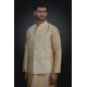 Cream Indian Waistcoat With Kurta Pajama Ready to Wear Men's Suit