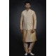 Cream Indian Waistcoat With Kurta Pajama Ready to Wear Men's Suit