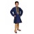 NAVY BLUE GOLD KURTA SET AND PYJAMA READY MADE BOYS SUIT
