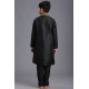BLACK PAKISTANI DESIGNER BOYS KURTA SHALWAR 