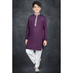 Purple Traditional Boys Eid Kurta Shalwar