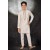 Cream Gold Pakistani Kurta Shalwar Suit