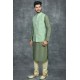 GREEN PAKISTANI MEN'S READYMADE WAISTCOAT