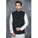 BLACK EID SMART FESTIVE MEN'S WAISTCOAT