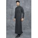 Mens JubbaThobes Black Emirati Style Kaftan