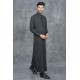 Mens JubbaThobes Black Emirati Style Kaftan
