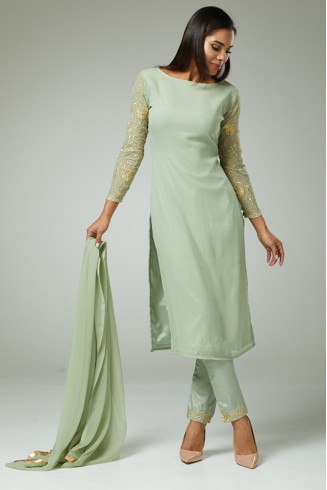 Mint Green New  Eid al-Fitr Readymade Salwar Suit