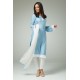 UNIQUE SKY BLUE AND WHITE PAKISTANI DESIGNER READYMADE SALWAR SUIT
