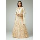 ELEGANT BEIGE EMBROIDERED LEHENGA SET