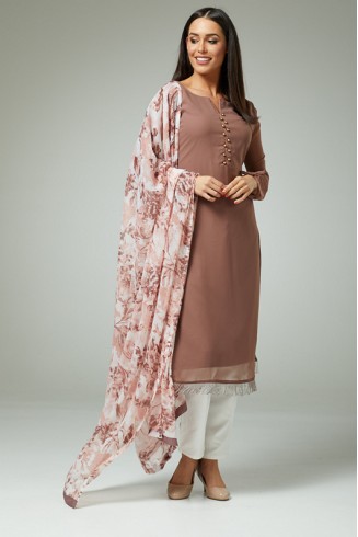 MAUVE TRENDY READY TO WEAR SALWAR SUIT