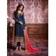 SERENITY BLUE AMIRAH INDIAN BOLLYWOOD STYLE CHURIDAAR SUIT