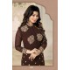 BROWN INDIAN DESIGNER ANARKALI SUIT 