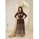 BROWN INDIAN DESIGNER ANARKALI SUIT 