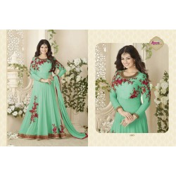 Aqua Marine Bollywood Anarkali Gown Aqua Marine Bollywood Anarkali Gown