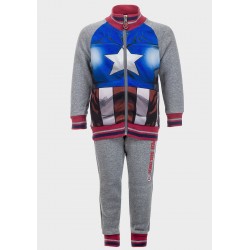 Boys Avengers Captain America Jogging Tracksuit Suit (Age 3–8 Years)