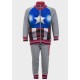Boys Avengers Captain America Jogging Tracksuit Suit (Age 3–8 Years)