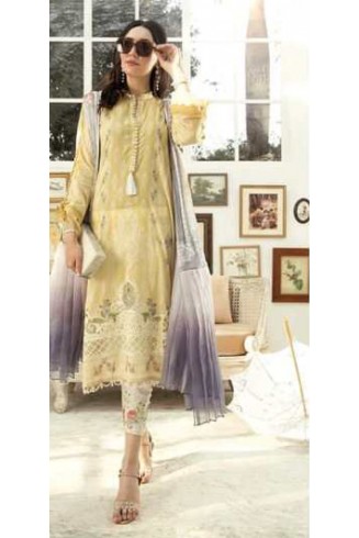 Yellow Pakistani Designer Festive Lawn Suit