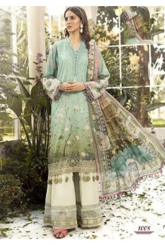 Biscay Green Pakistani Designer Lawn Salwar kameez
