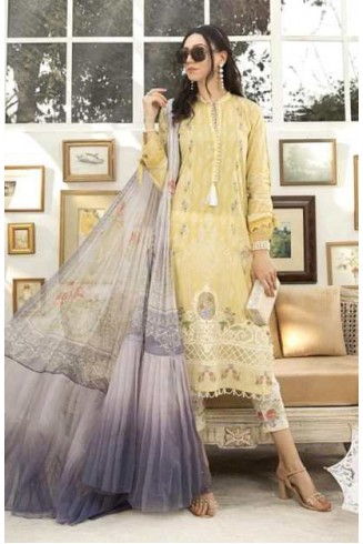 Yellow Pakistani Designer Festive Lawn Suit