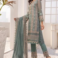 Olive Green Pakistani Salwar Kameez