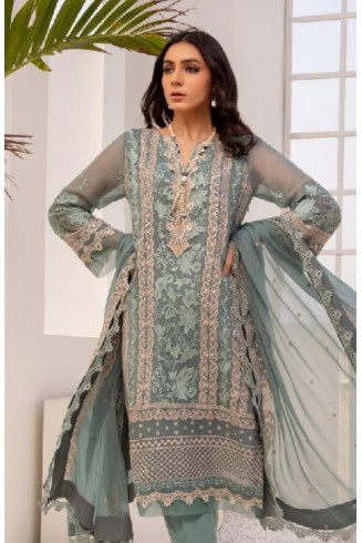 Olive Green Pakistani Salwar Kameez