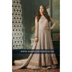 Almost Mauve Light Purple Indian Party Wear Asian Anarkali Wedding Bridal Gown Dress Almost Mauve Light Purple Indian Party Wear Asian Anarkali Wedding Bridal Gown Dress