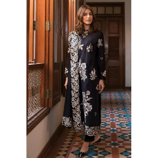 black and white pakistani designer dresses Pakistani Black and White Salwar Kameez Dupatta Dress is an elegant attire to have a stunning look on the festive occasion. Cotton net fabric and beautiful embroidery work make this Pakistani Party