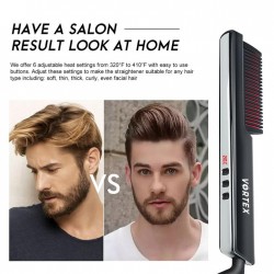 MEN WOMEN HAIR BRUSH STRAIGHTER HEATED COMB 