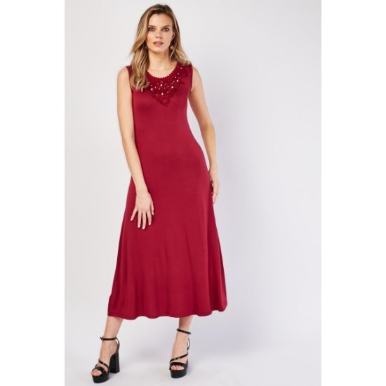 Women's Long Maxi Jersey Dress