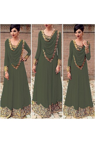 Long Mehndi Dress