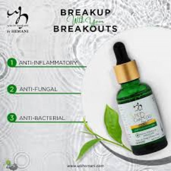 Hemani Tea Tree Oil – 30ml 100% Natural & Pure Essential Skin & Hair Care Oil