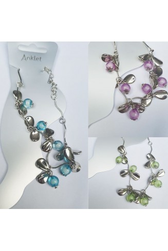 Stunning Bead Charm Anklet