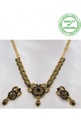 Royal Blue Indian Wedding Jewellery Set