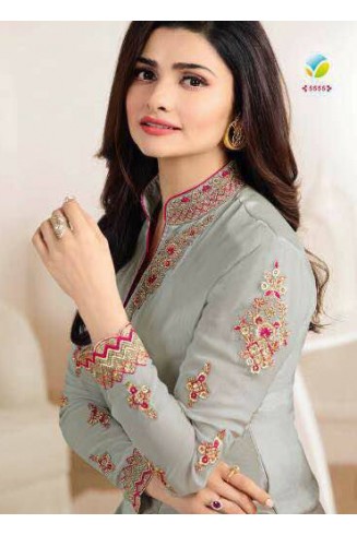 Grey Designer Suit Indian Salwar Kameez