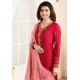 Red Indian Suit Designer Party Wear Dress