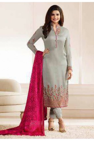 Grey Designer Suit Indian Salwar Kameez