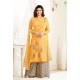 Yellow Indian Palazzo Suit Designer Party Dress