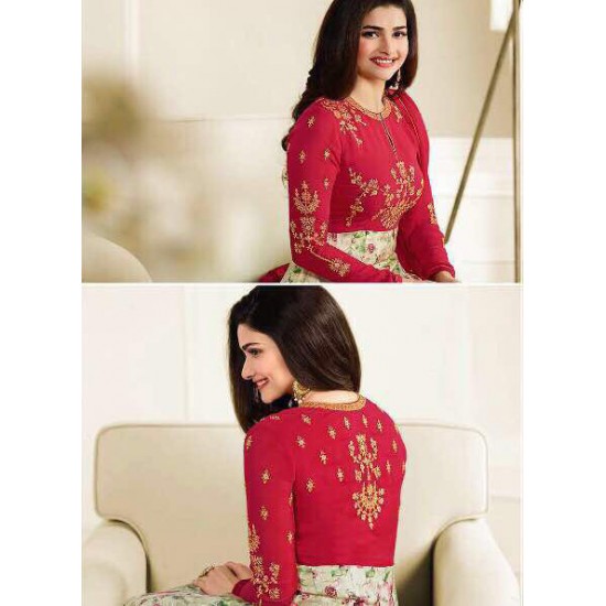 Red Formal Anarkali Suit Indian Bollywood Dress