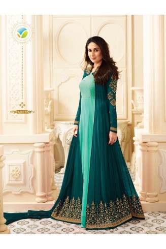 Teal Green Wedding Dress Indian Bridal Anarkali Suit