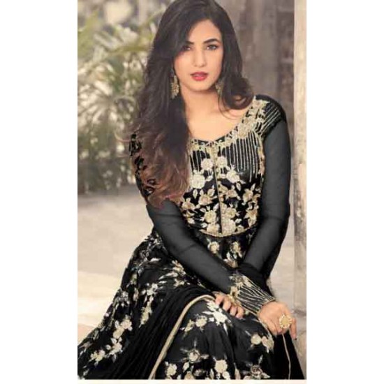 Black Occasional Party Dress Indian Designer Evening Suit