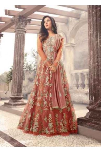 ORANGE WOMEN GIRLS BRIDESMAIDS PARTY OCCASIONAL DESIGNER WEAR