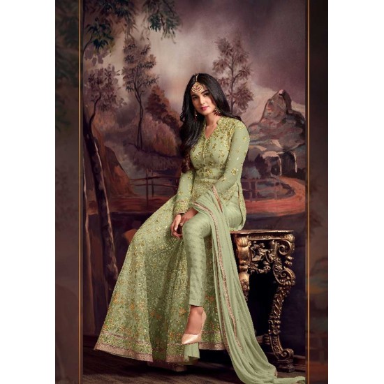 Green Indian Bridesmaid Wedding Dress 