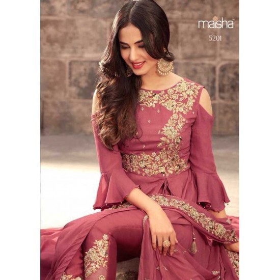 Hot Pink Summer Wedding Dress Indian Anarkali Suit